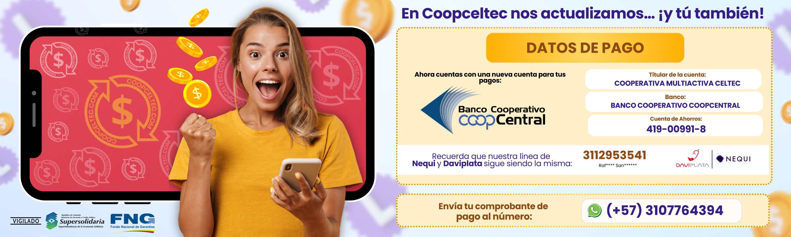 BANNER - METODOS DE PAGO -COOPCELTEC