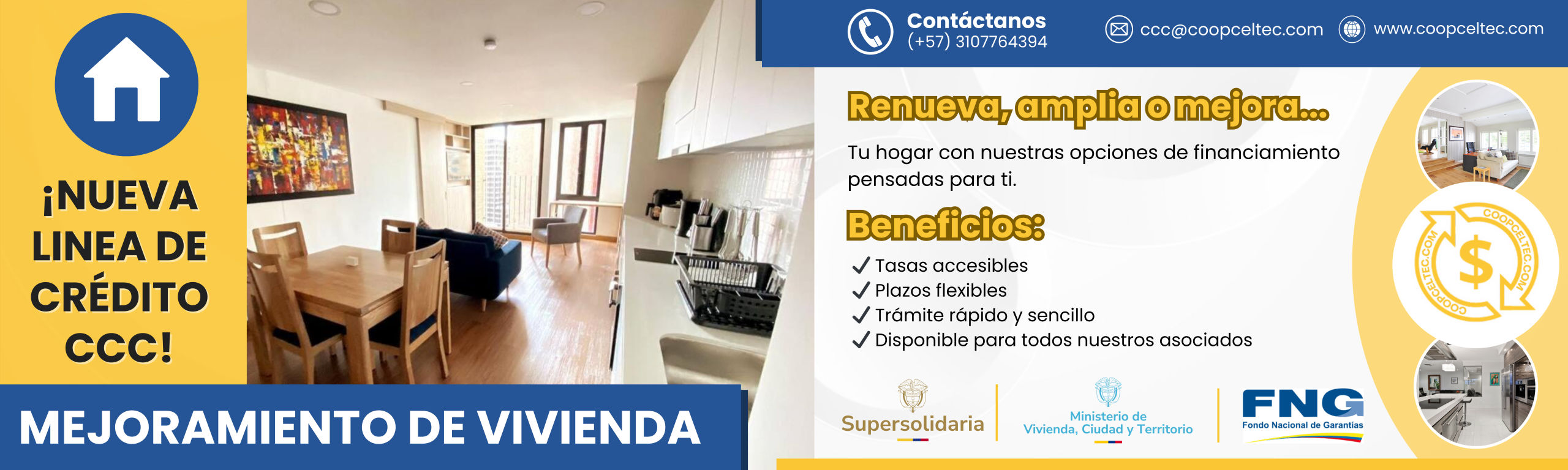 BANNER - MEJORAMIENTO DE VIVIENDS - CCC